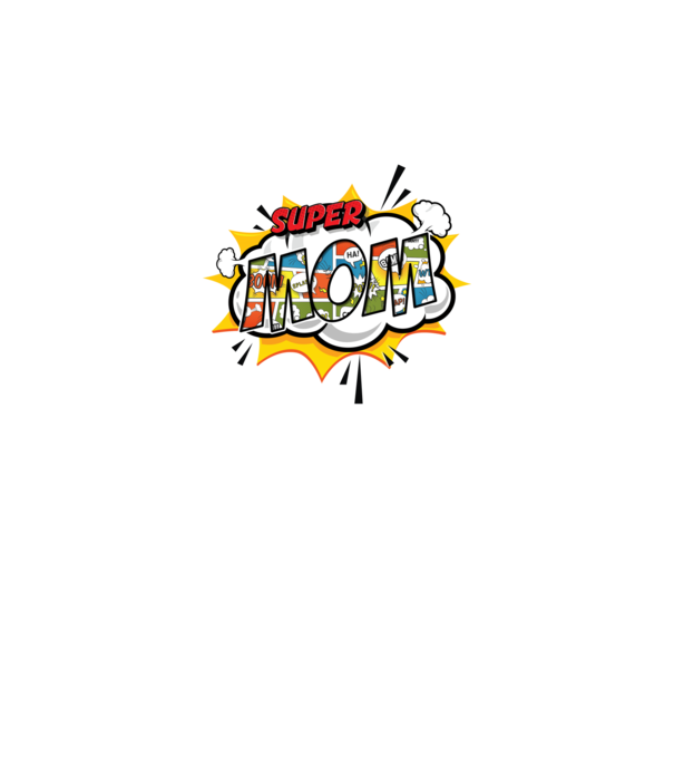 Comic Mom model gri pe tricou