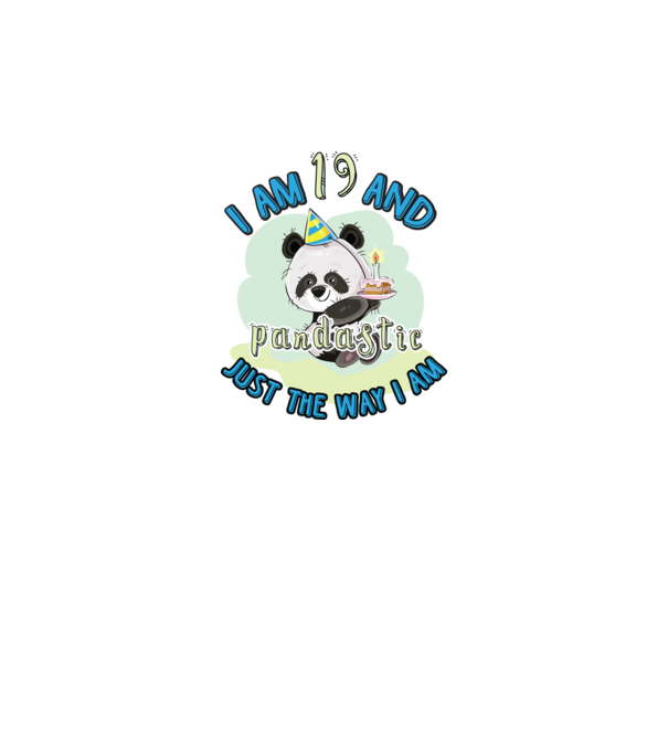 PANDASTIC 19 model alb pe tricou