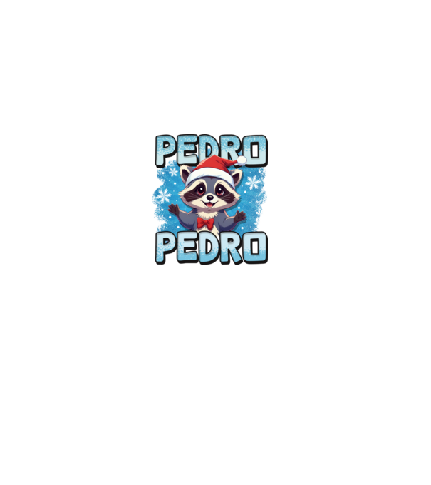 Pedro pedro retro xmas model negru pe tricou