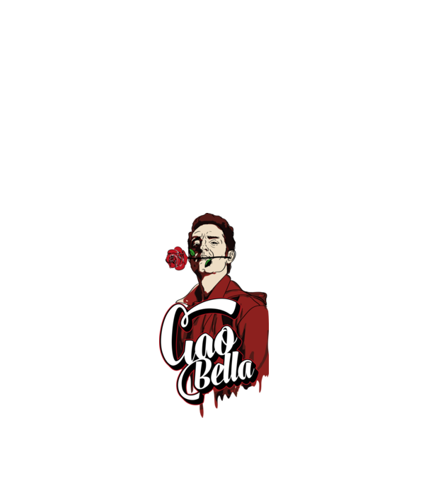 ciao bella berlin rose model negru pe tricou