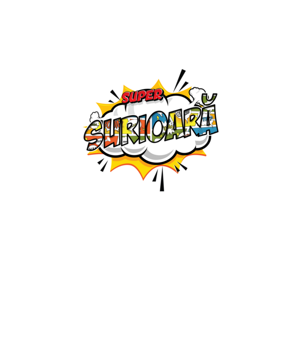 Super Surioară model alb pe tricou
