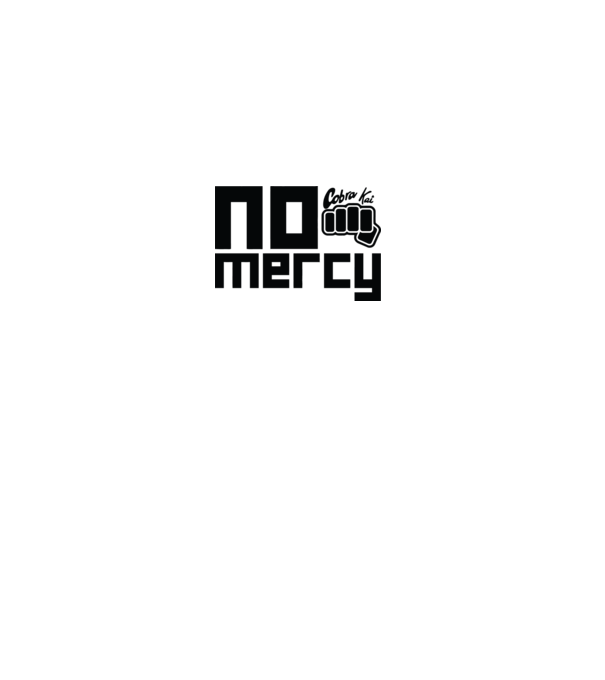 No mercy cobra kai model gri pe tricou