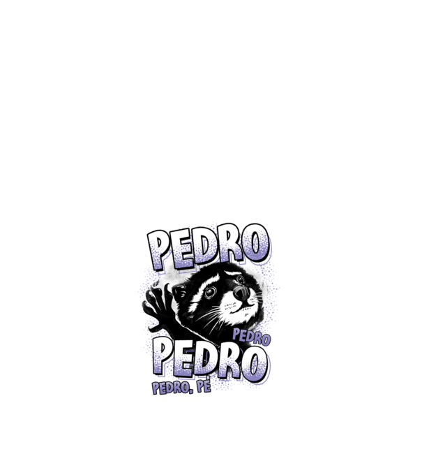 PEDRO PEDRO PEDRO model alb pe tricou