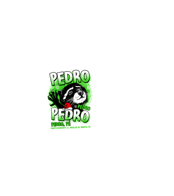 Pedro pedro christmas model negru pe tricou