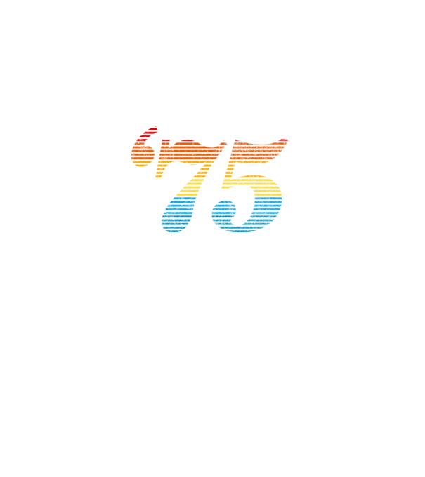 Retro Birthday 1975 model negru pe tricou