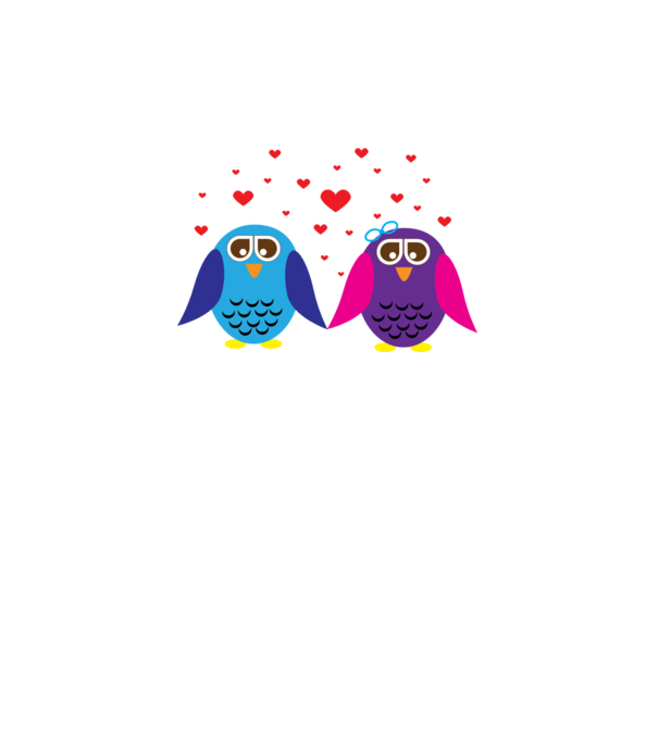 Owl Love model gri pe tricou