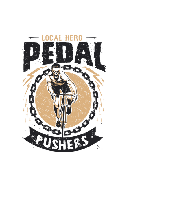 Pedal Pushers model albastru deschis pe tricou