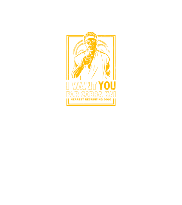 I want you cobra kai model negru pe tricou