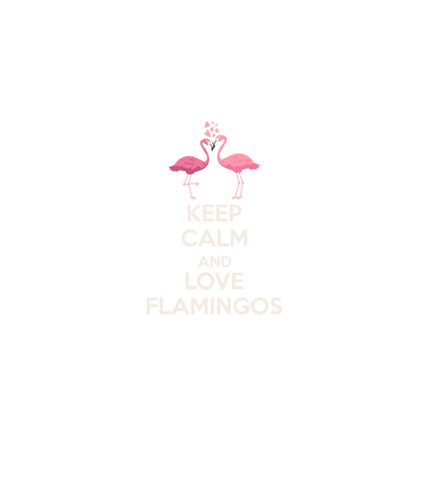 KEEP CALM and love flamingos light model negru pe tricou