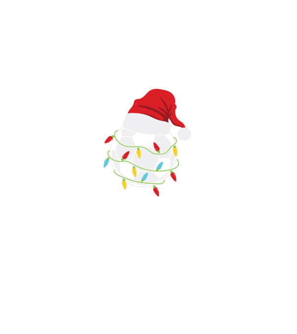 Football christmas model negru pe tricou