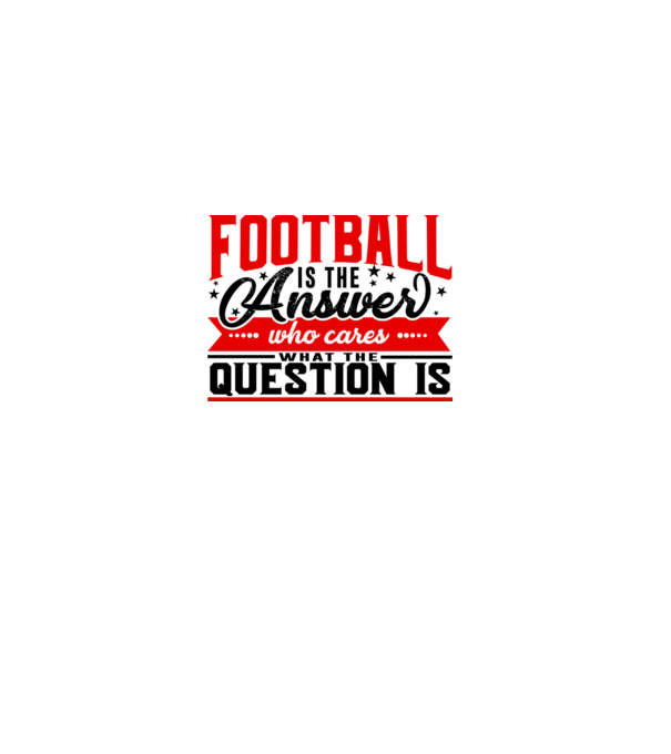 Sport is the answer FOTBALIST model alb pe tricou