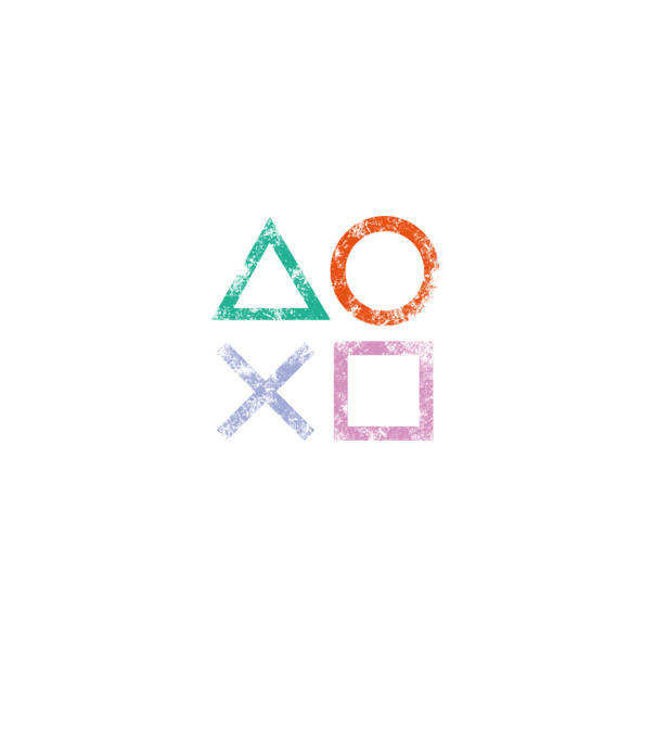 PlayStation icon model negru pe tricou