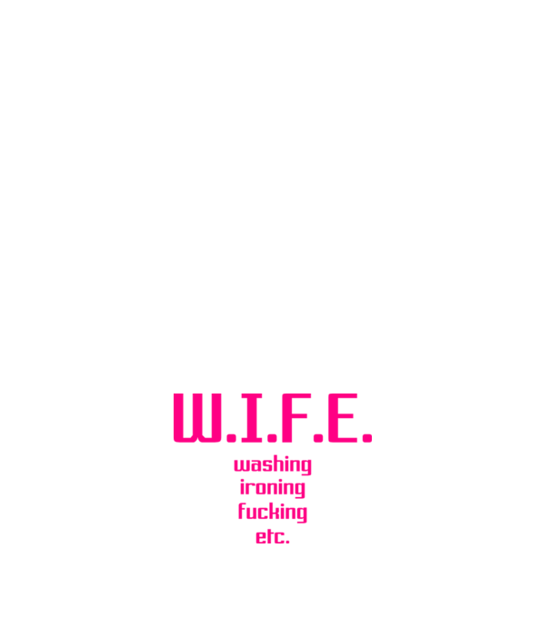 WIFE 3 model roz deschis pe tricou