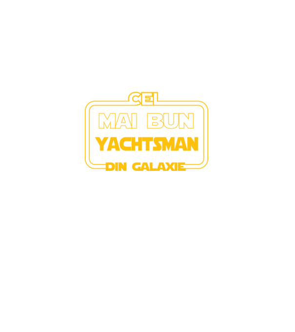 Cel mai bun yachtsman din galaxie model negru pe tricou