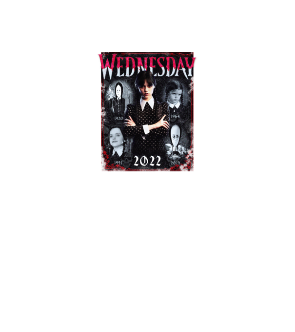 WEDNESDAY multi all time model negru pe tricou
