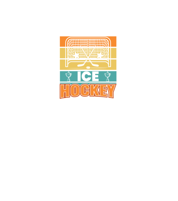 Ice Hockey model negru pe tricou