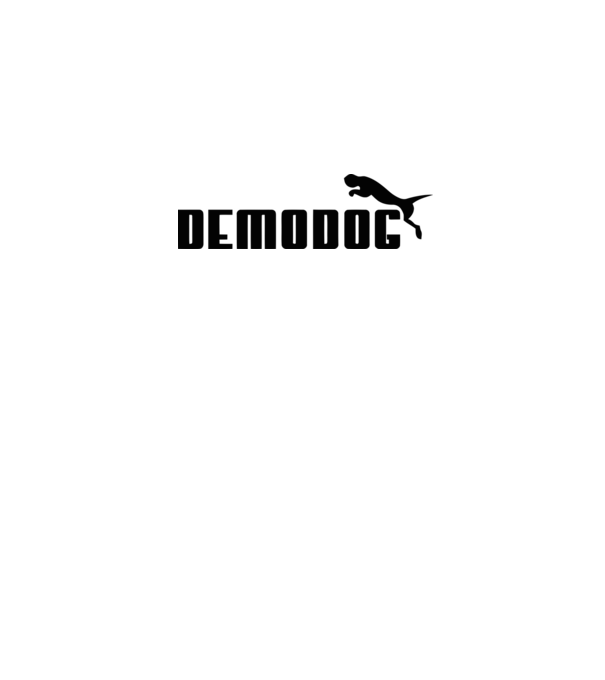 demodog logo black model roz pe tricou