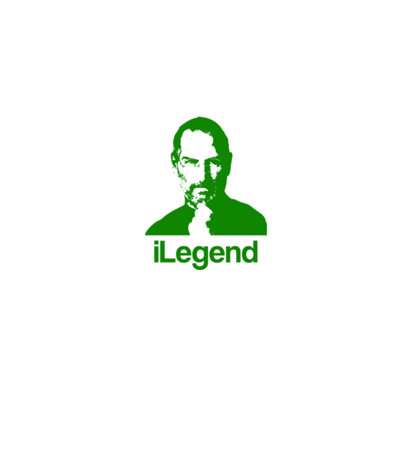 iLegend Steve Jobs model alb pe tricou