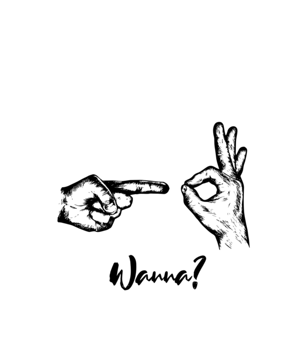 Wanna sex model alb pe tricou
