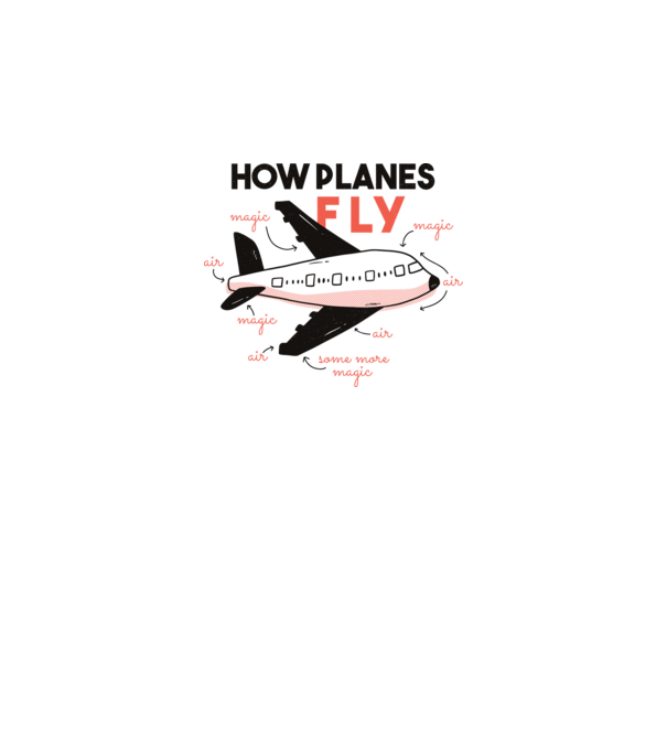 Avioane model alb pe tricou