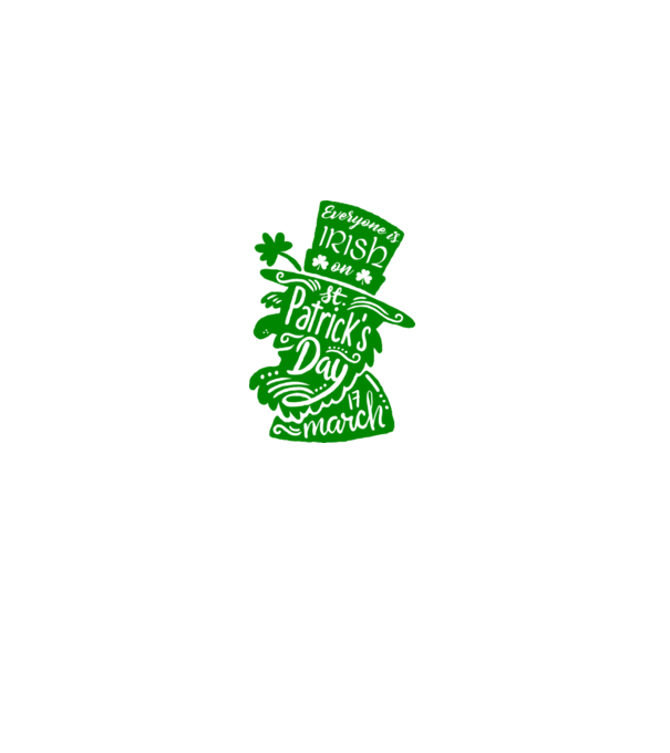Everyone is irish leprechaun model alb pe tricou