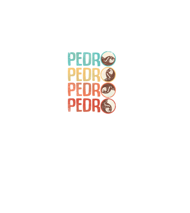 Pedro Pedro retro model roz deschis pe tricou