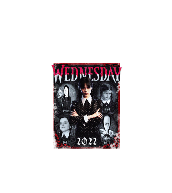 WEDNESDAY multi all time model negru pe tricou