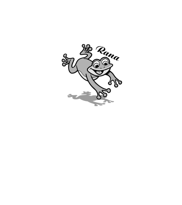 Frog model alb pe tricou