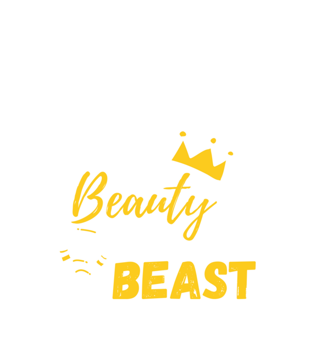 Wake Up Beauty Time To Beast model negru pe tricou