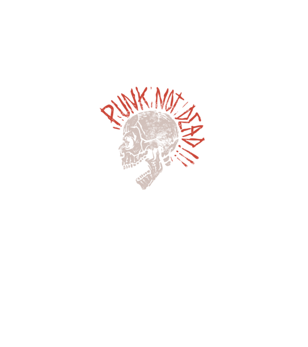 Punk Not Dead model negru pe tricou