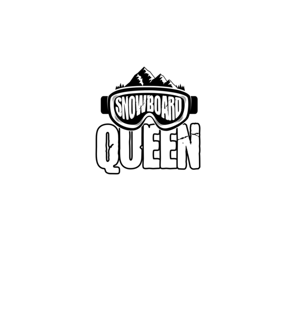 snowboard queen 01 model negru pe tricou