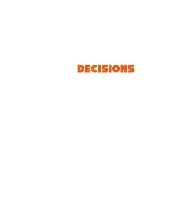 Motiv cuplu I make decisions model negru pe tricou