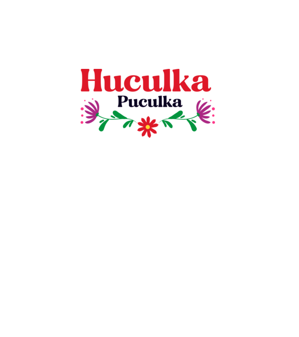 Huculka Puculka model alb pe tricou