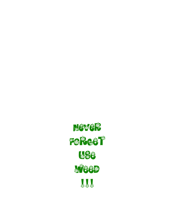 Weed model alb pe tricou