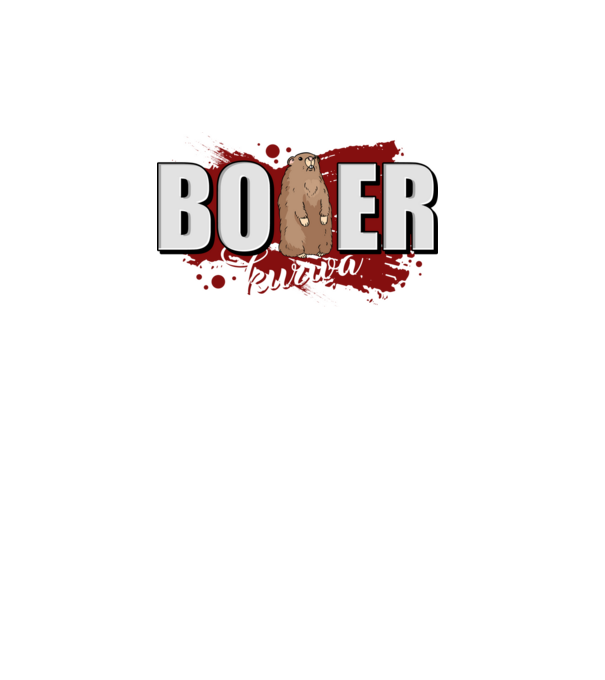 Bober Kurwa model turcoaz pe tricou