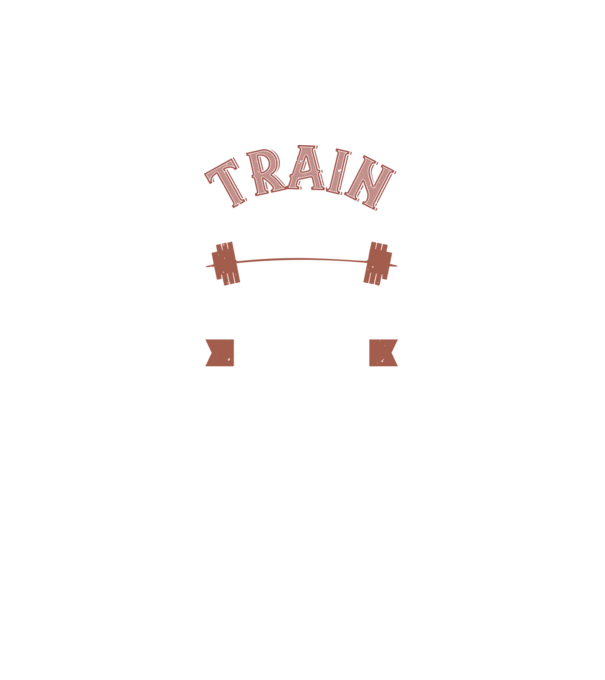 Train Hard model negru pe tricou