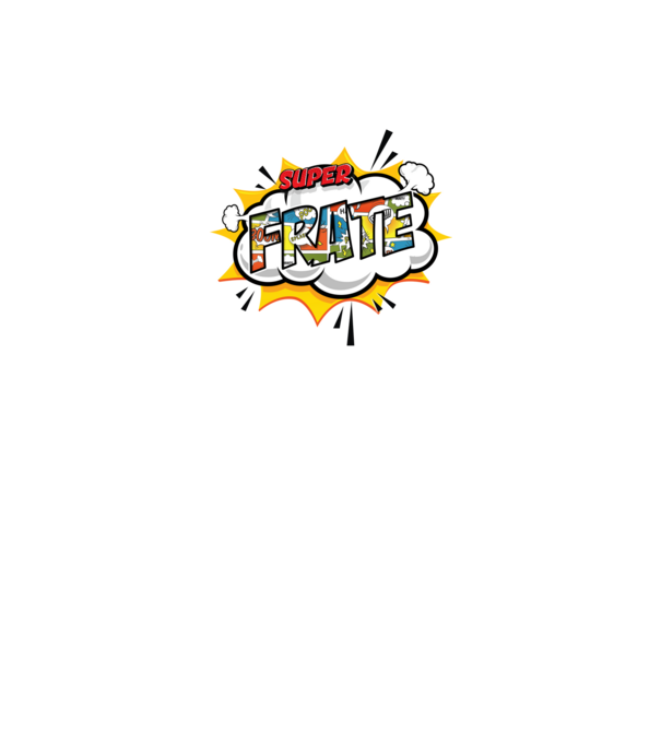 Super Frate model gri închis pe tricou