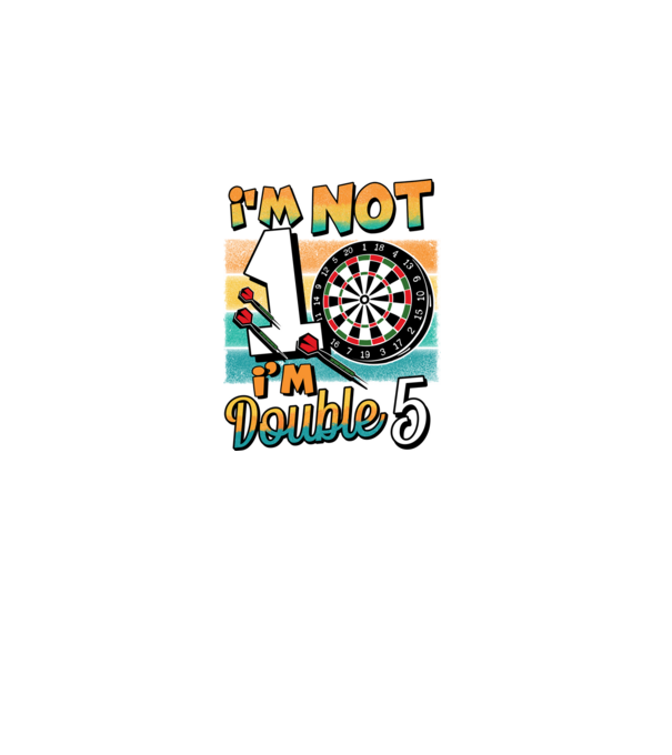 Darts Birthday 10 years old model negru pe tricou