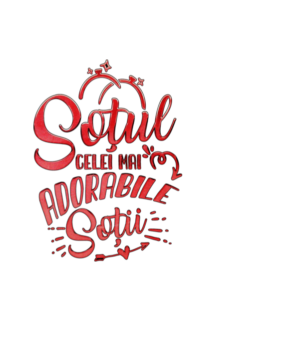 Soțul celei mai adorabile soții model negru pe tricou