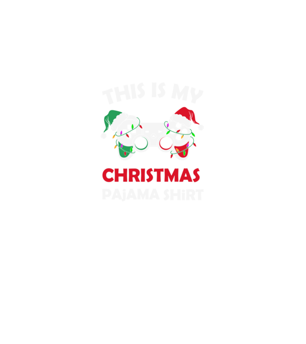 This is my christmas pajama model negru pe tricou