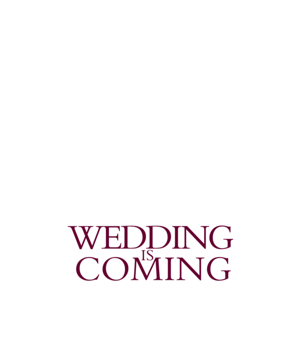 Wedding is coming model negru pe tricou