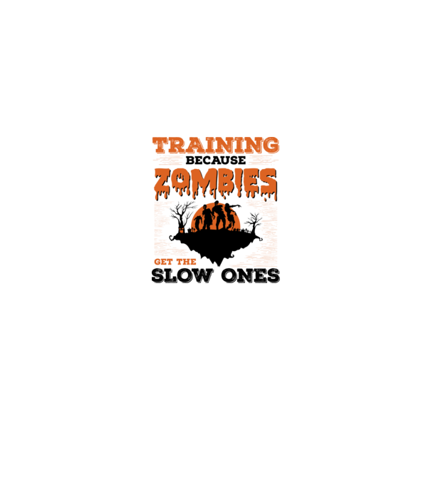 Zombies get the slow ones model alb pe tricou