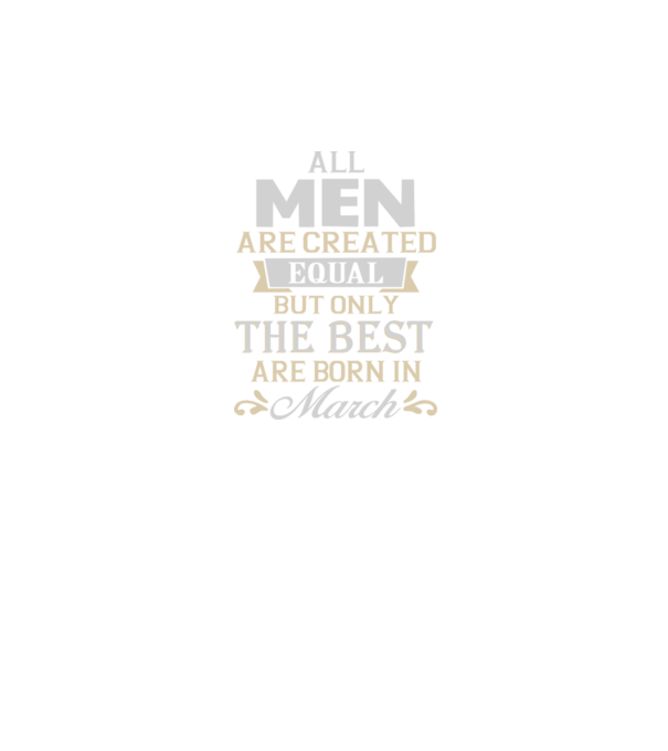 All men created equal but only the beat are born in march model albastru regal pe tricou