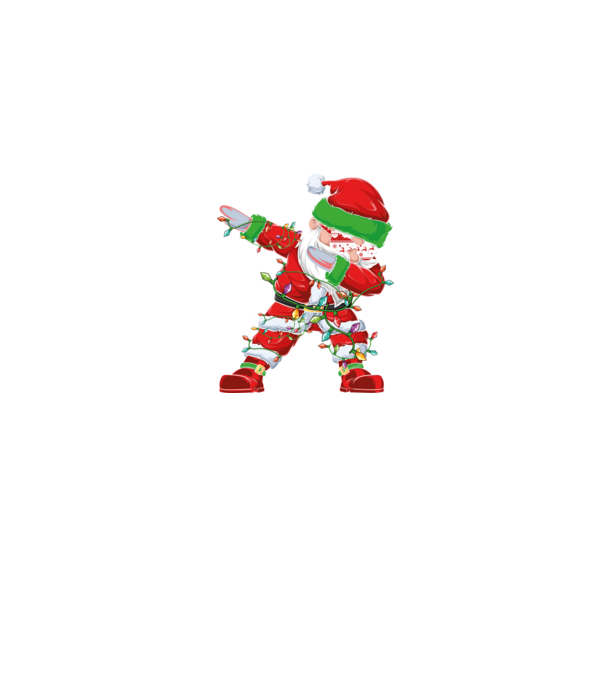 Dab Santa model albastru jeanși pe tricou