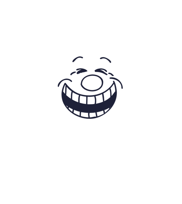 Funny Face Smiley model alb pe tricou