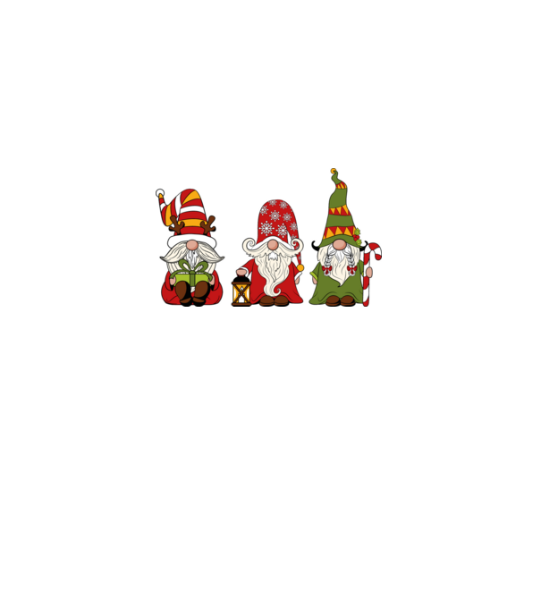 Xmas gnomes 2 model negru pe tricou