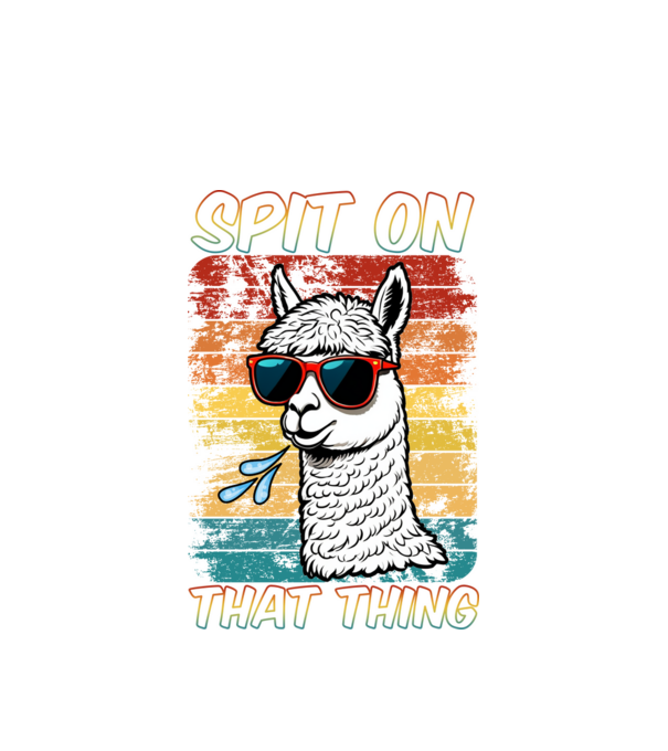 Spit on that thing llama rainbow Hawk Tuah model alb pe tricou