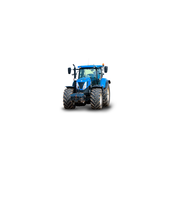 TRACTOR model alb pe tricou