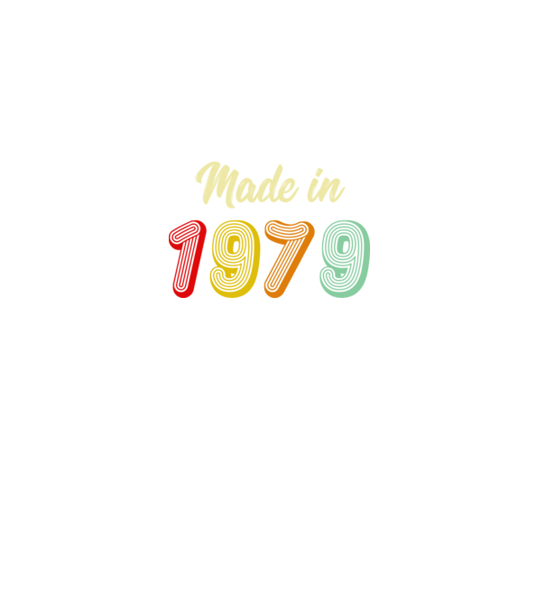 made in 1979 retro model negru pe tricou