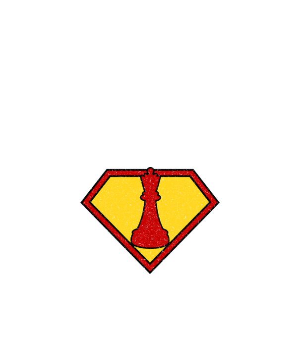 SuperChess regină model albastru închis pe tricou